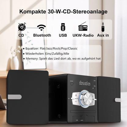 AudioPro Mini-Komponente CD-System 30W - Bluetooth, USB, UKW