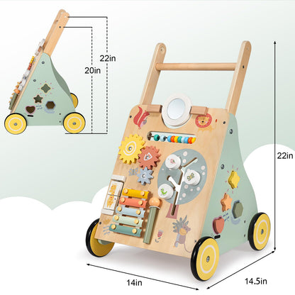 Lauflernwagen Holz Montessori Baby - multifunktionale Lauflernhilfe