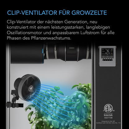 AC Infinity CLOUDRAY S6 Clip-Ventilator 150 mm für Grow-Zelte
