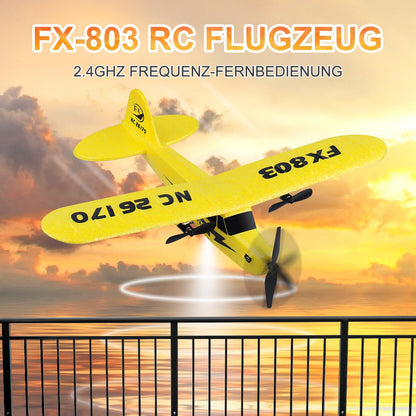 Henakmsl FX-803 RC Flugzeug 2,4 GHz RTF für Anfänger Gelb