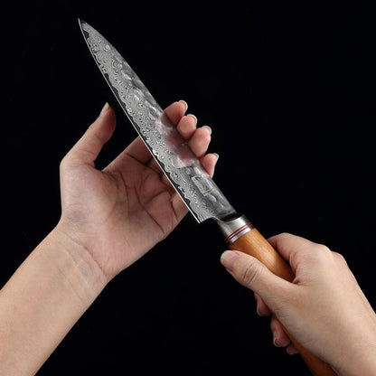 zayiko Minami Premium Damast Santokumesser 17.5 cm