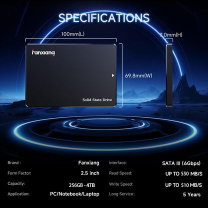 fanxiang S101Q Interne SATA SSD 4TB - 2.5 Zoll Festplatte