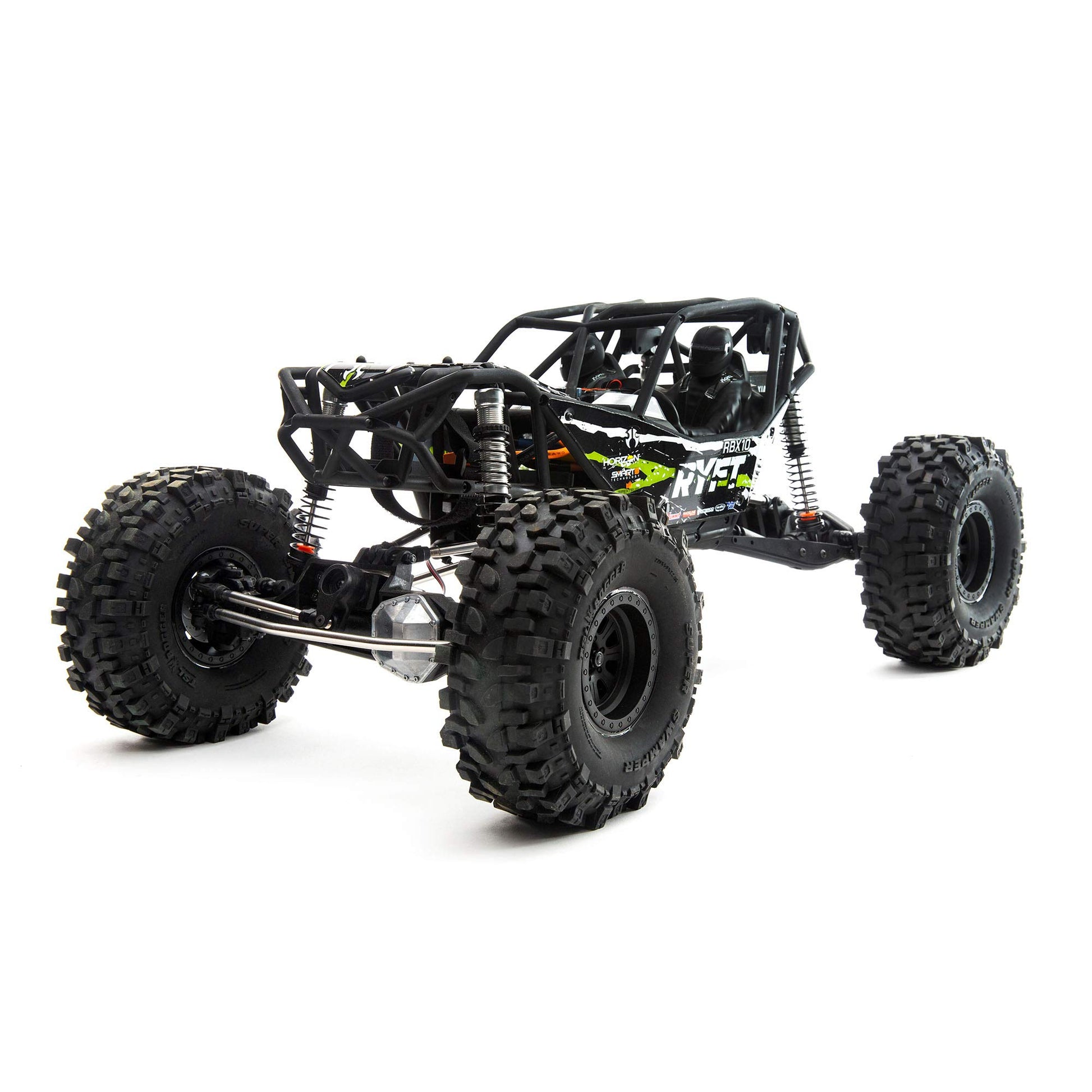 Axial RC Truck RBX10 Ryft RTR 4WD Brushless - Schwarz AXI03005T2, schwarzer Offroad-Truck zum ferngesteuerten Fahren im Gelände.