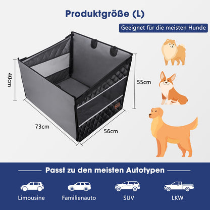 MIXJOY Hunde Autositz Extra Stabil – Wasserdicht & Rutschfest