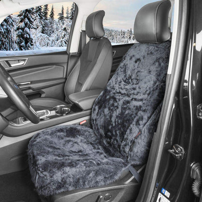 Torrex Lammfell-Sitzbezug Vollbezug Universal - Anthrazit 2Stk