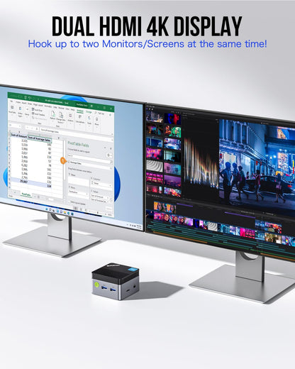 GMKtec G5 N97 Mini-PC Micro Computer - 12GB RAM, 256GB SSD