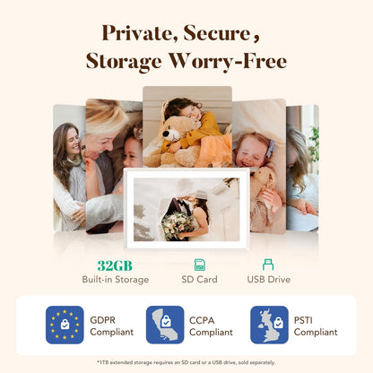 Lexar pexar 11 Zoll 2K Digitaler Bilderrahmen Wi-Fi Touchscreen