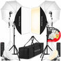 PIXETOOL Fotostudio Licht-Set – 2 Softboxen LED 50x70 cm
