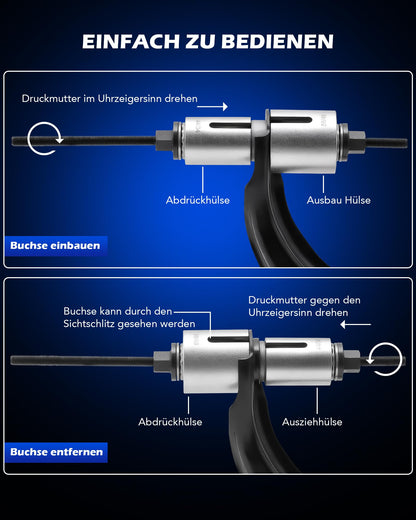 Orion Motor Tech Radlager Abzieher Set 27tlg – Silentlager Werkzeug