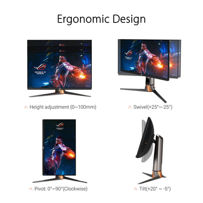 ASUS ROG Swift PG27AQN Gaming Monitor - 27 Zoll, 360 Hz
