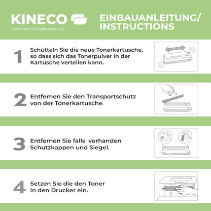 Kineco Toner Set 4er CMYK kompatibel zu HP 117A für Color Laser