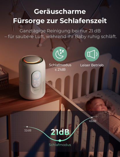 Momcozy Luftreiniger AP01-1 mit H13 HEPA-Filter für Kinderzimmer
