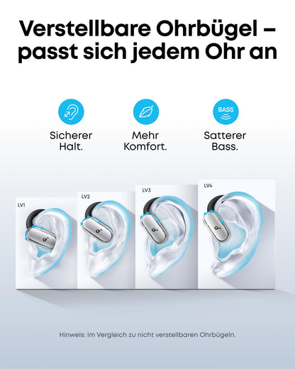 soundcore V40i Open-Ear Kopfhörer mit verstellbaren Ohrbügeln