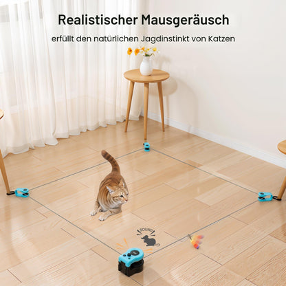 AOKUY Katzenspielzeug Laufband für Indoor-Katzen, ferngesteuert