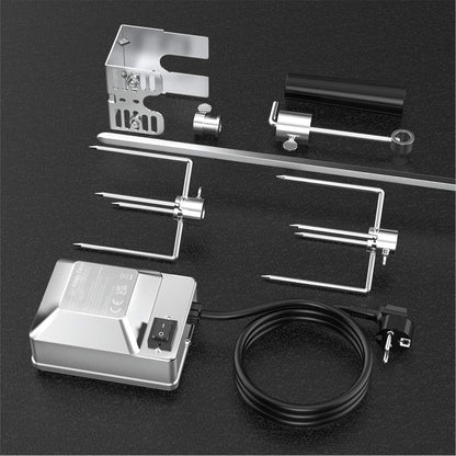 Onlyfire BRK-6031 Rotisserie Drehspieß Set - 90 cm Verchromt