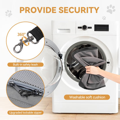 Petsfit Transporttasche für Hund und Katze, flugtauglich, grau