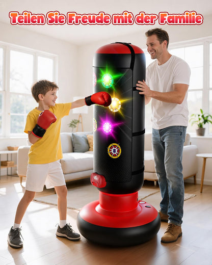 Kinder Boxsack Stehend Interaktiv – Musik, Licht & Aufblasbar