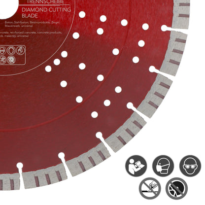 PRODIAMANT Turbo Diamant-Trennscheibe Beton 350x30mm