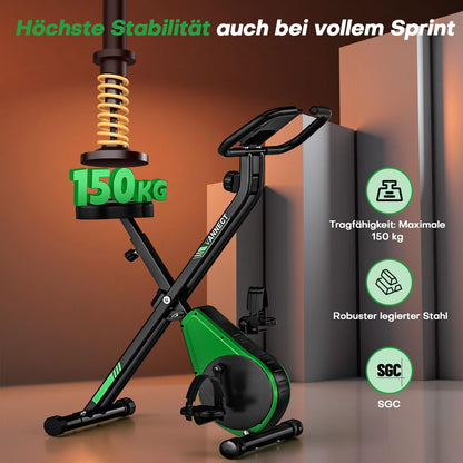 VANNECT X-Bike Heimtrainer klappbar, Ergometer bis 150 kg