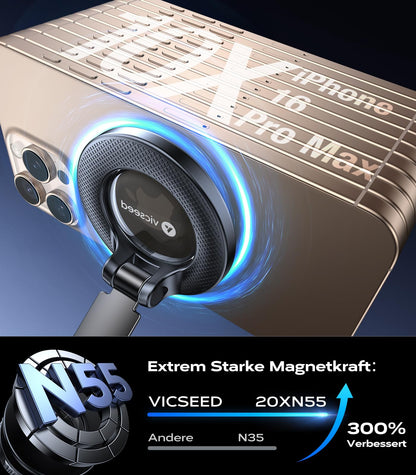 VICSEED Handyhalterung Auto Magnet für MagSafe, Vakuum-Saugnapf