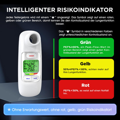 MediConnect Peak Flow Meter 2.0 Lungenmonitor - Bluetooth