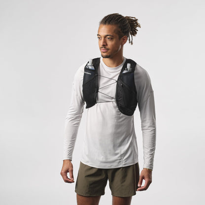Salomon Active Skin 4 Trinkweste mit 2 Softflasks, schwarz, Grösse M