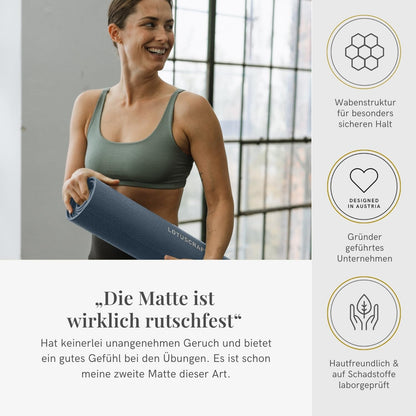 Lotuscrafts Mudra Yogamatte 5 mm rutschfest OEKO-TEX 100