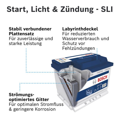 Bosch S4 010 Autobatterie 80 Ah 740 A – Ohne Start-Stopp