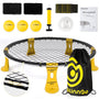 Mookis Blinngoball Roundnet Set, Outdoor Spielset mit 3 Bällen, rundes Netz und rutschfeste Beine