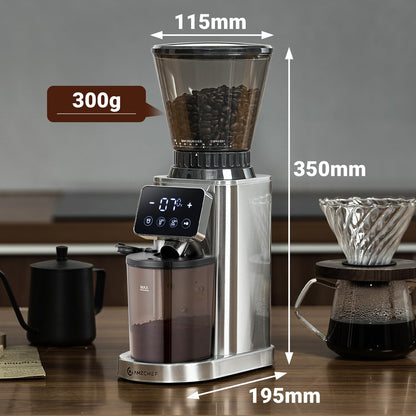 AMZCHEF Kaffeemühle elektrisch Siebträger – 48 Mahlgrade