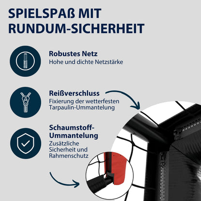 HUDORA Pro Tect Advanced Fussballtor – für Garten & Outdoor