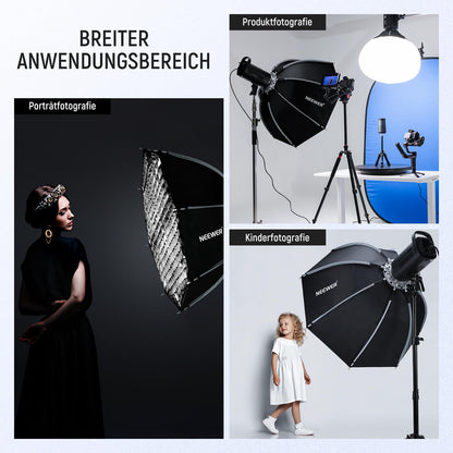 NEEWER 90cm Octagon Softbox - Bowens Mount Honeycomb Gitter