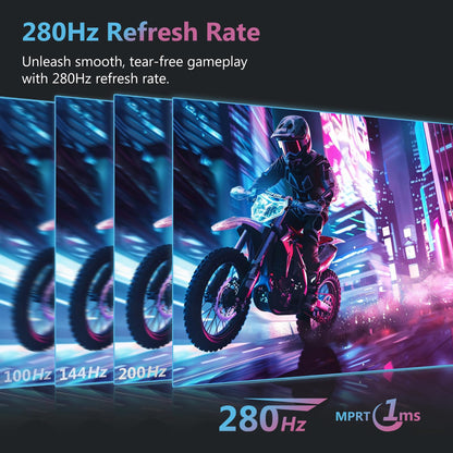 Z-Edge 27 Zoll Curved Gaming Monitor Full HD - 280Hz Schwarz