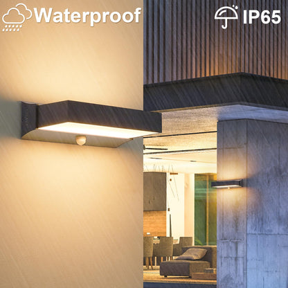 CELAVY LED Up Down Wandleuchte Bewegungsmelder – Anthrazit