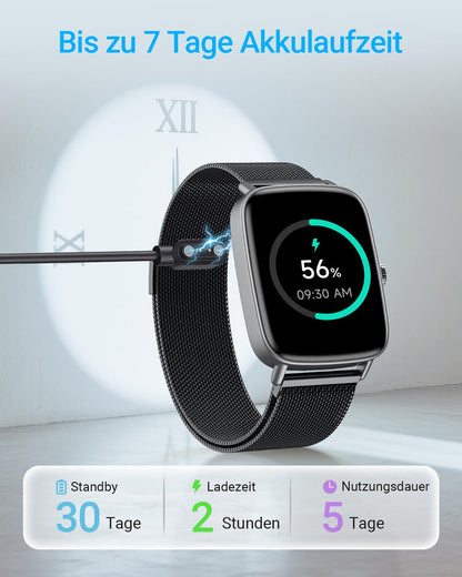Fitpolo IDW28 Smartwatch mit Telefonfunktion und 1,85-Zoll-HD-Display