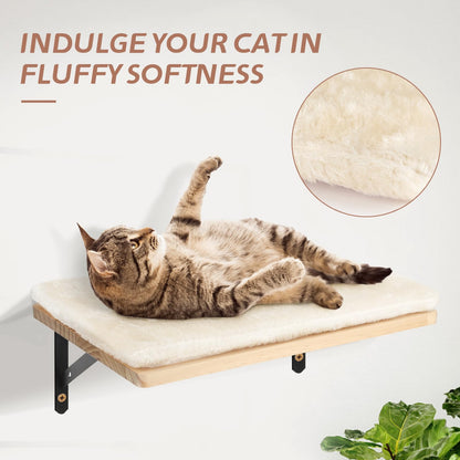 Sofoteaful Katzen-Kletterwand-Set, 5-teilig aus Massivholz