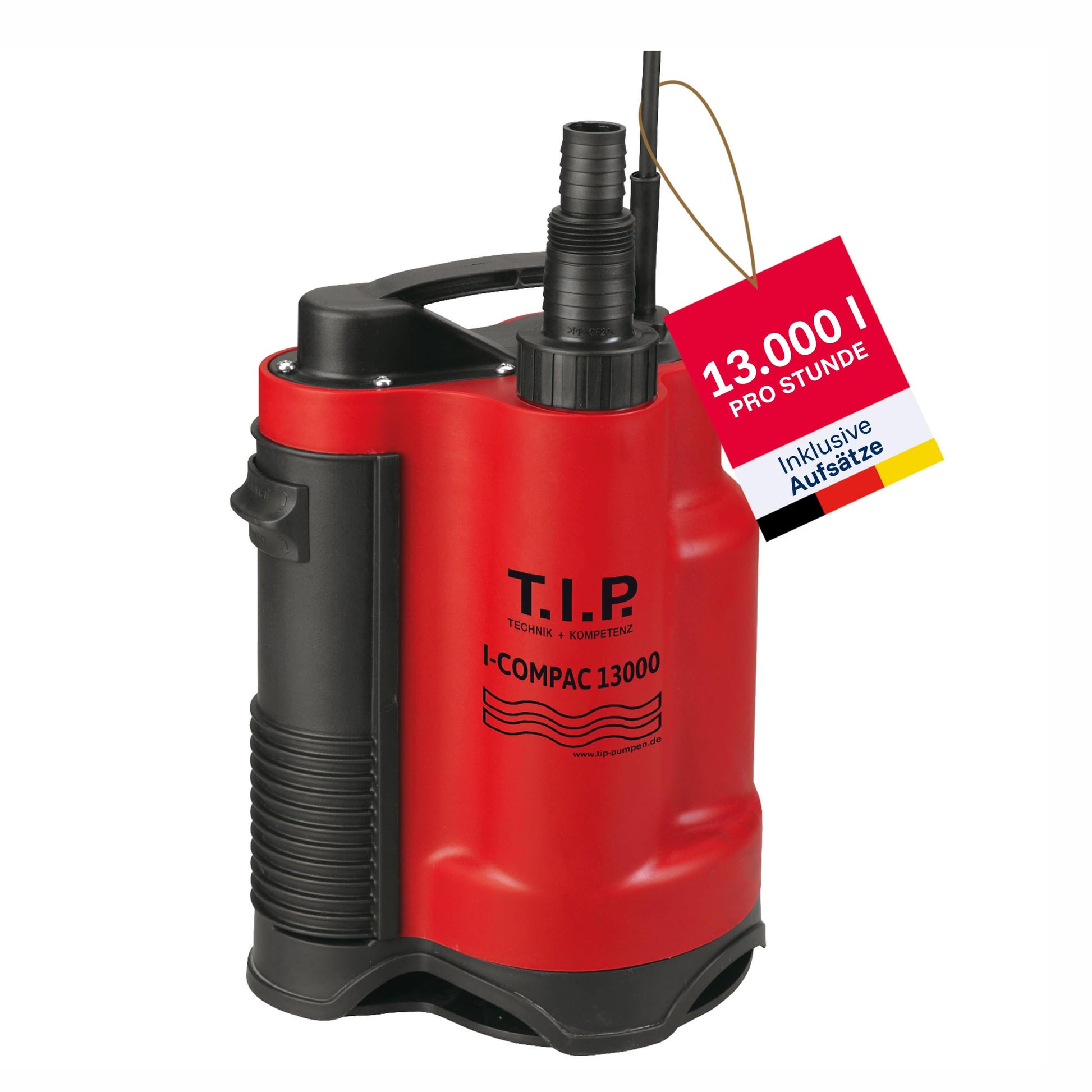 T.I.P. I-Compac 13000 Schmutzwasser-Drainage-Tauchpumpe 750 W