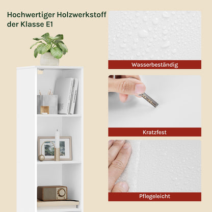 WOLTU Bücherregal mit 6 Fächern, Würfelregal freistehend, SK003ws6