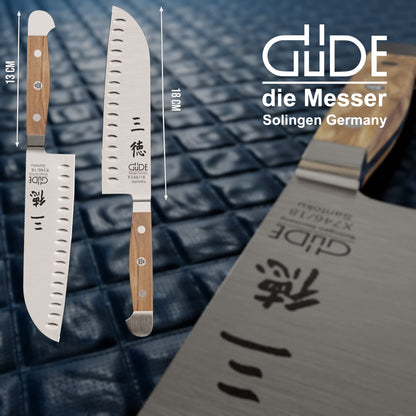GÜDE Santoku ALPHA OLIVE geschmiedet - 18 cm Olivenholz