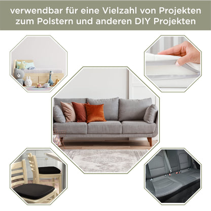 MSS e.K. Topper Schaumstoff Auflage - 200x140x10 cm RG27/45