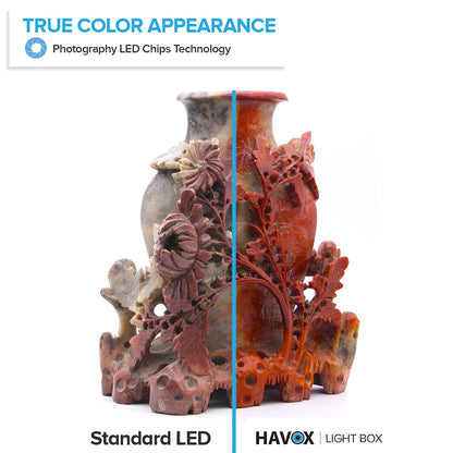 HAVOX HPB-40XD Fotostudio - 40x40cm LED Tageslicht