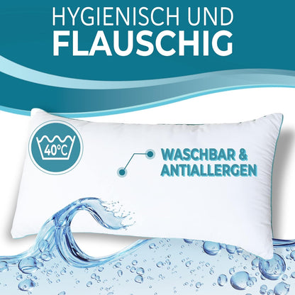 TRAUMHAUS Traumkissen ergonomisches Kopfkissen Öko-Tex - 80x80 cm