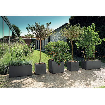 Kreher Millennium XL Pflanzkasten - 80L Anthrazit Kunststoff