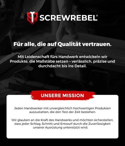 SCREW REBEL Terrassenschraube ST-FIX Edelstahl A2 5 x 50 mm 500 Stück