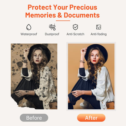 Laminiergerät 9-in-1 A3/A4 inkl. Papierschneider, Abrunder + 25 Folien