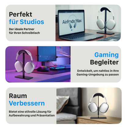FARWAYVIEW AirPods Max Ständer mit Schlafmodus, Aluminium Schwarz