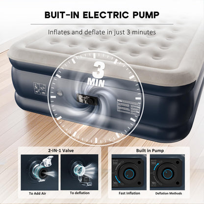 NALONE Luftmatratze selbstaufblasend 2 Personen - Queen Size