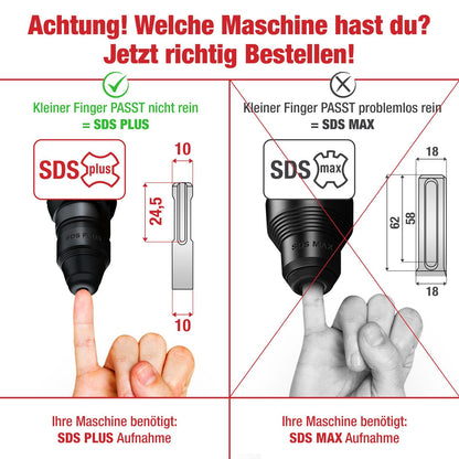 SCHWABENBACH Verbesserter Spachtelmeissel Bodenschaber - SDS-Plus 125x250mm