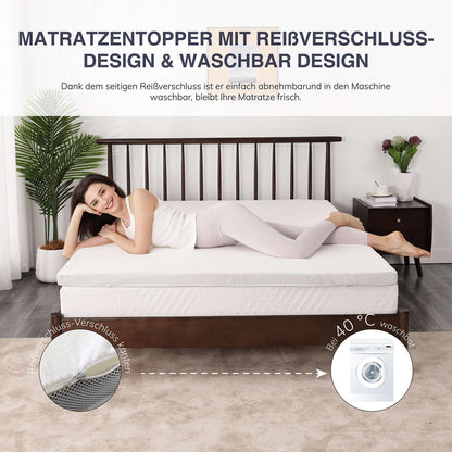 EGO HOME Matratzentopper Memory-Schaum 140x200cm - 5cm hoch