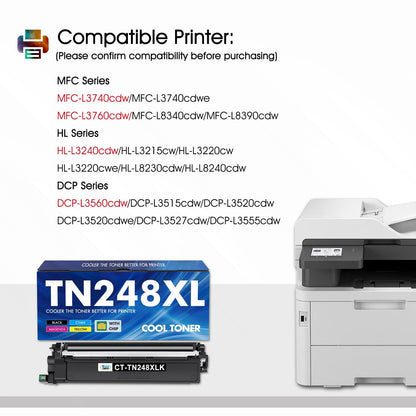 Kompatibler Toner TN-248XL für Brother MFC-L3760CDW CMYK